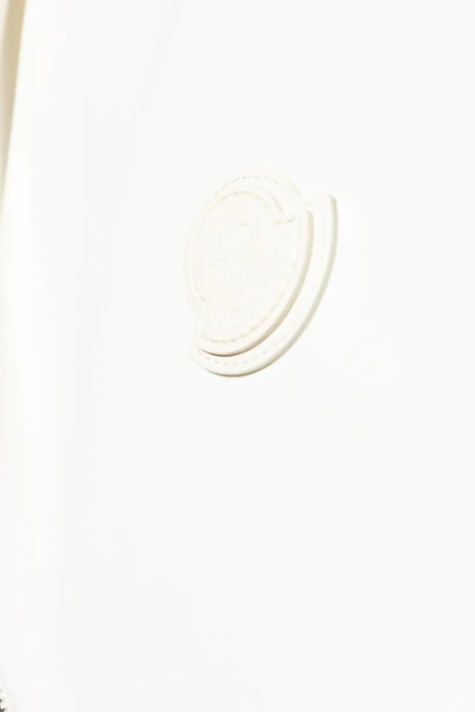 Moncler BIAŁY Dwustronna kamizelka z naszywką z logo