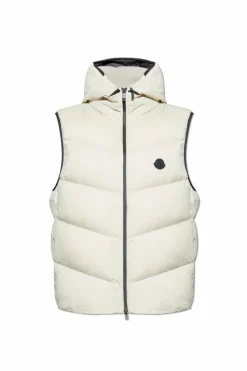 Moncler BIAŁY Kamizelka puchowa `Guersac`