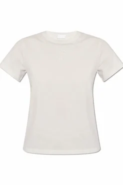 Moncler BIAŁY T-shirt z logo
