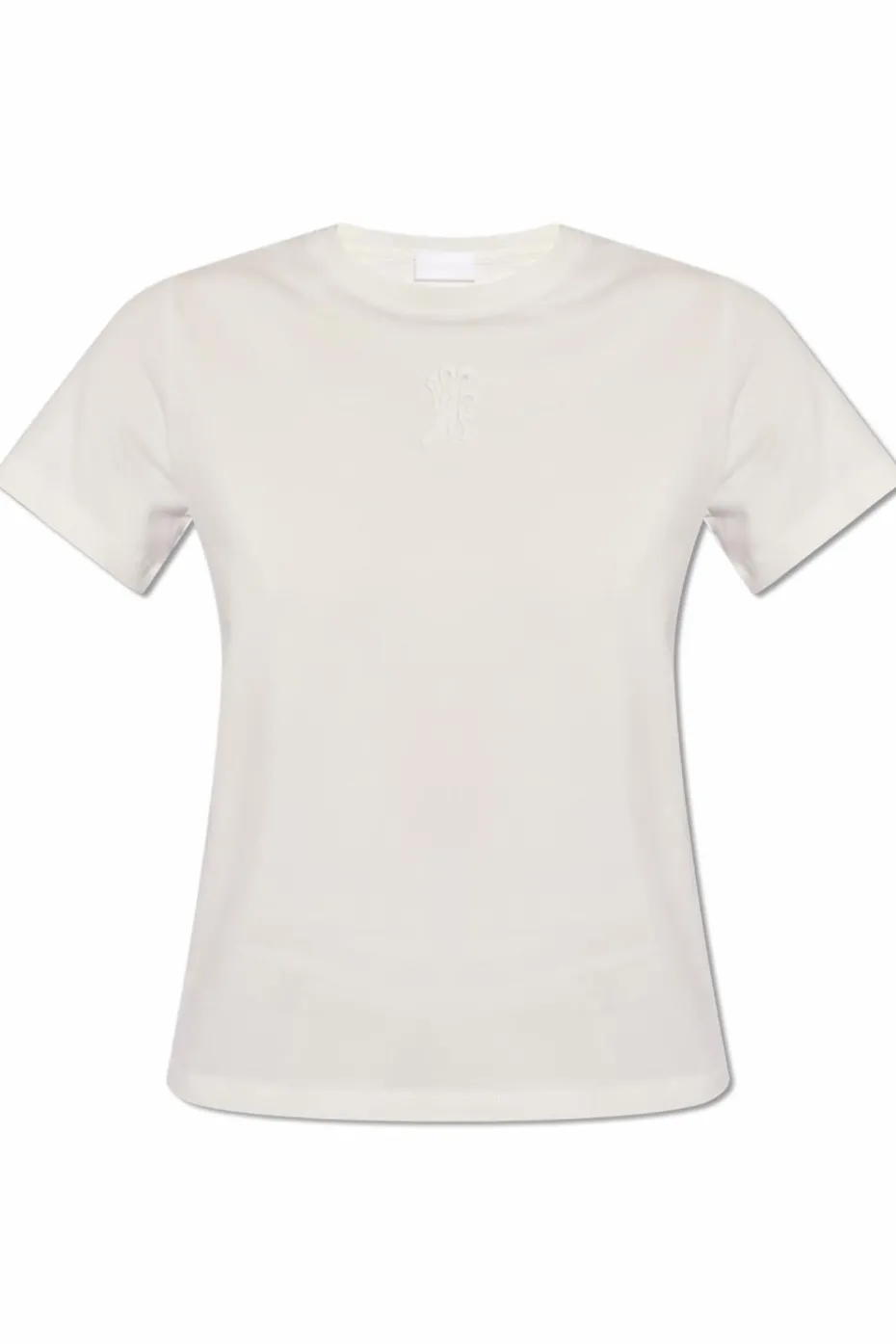 Moncler BIAŁY T-shirt z logo