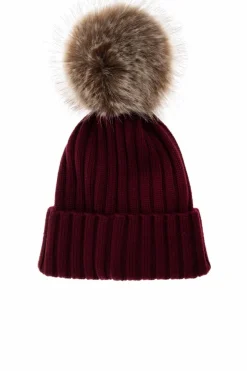 Moncler BORDO Czapka z pomponem