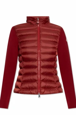 Moncler BORDO Kardigan z puchową wstawką