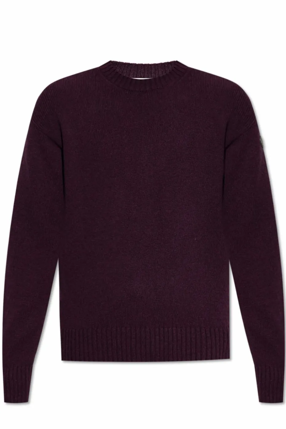 Moncler BORDO Wełniany sweter z okrągłym dekoltem