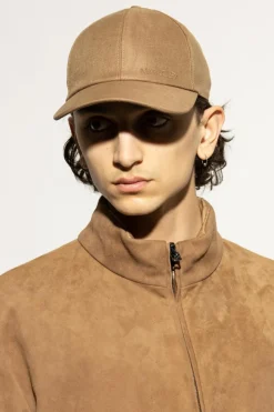 Moncler BRĄZOWY Czapka z daszkiem