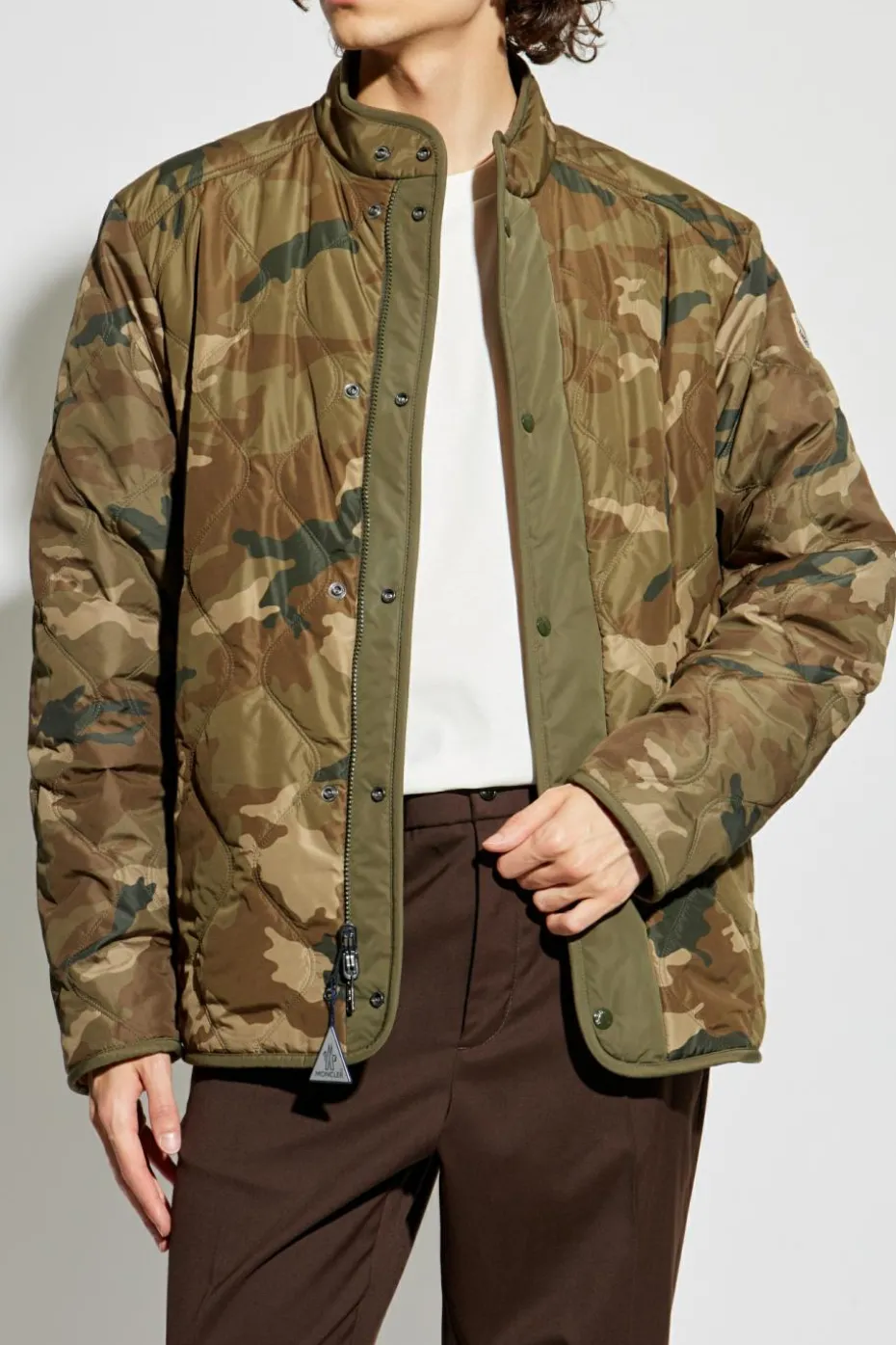 Moncler BRĄZOWY Kurtka dwustronna `Rentigant`