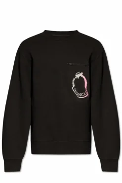 Moncler CZARNY Bluza z logo