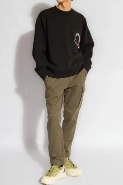 Moncler CZARNY Bluza z logo