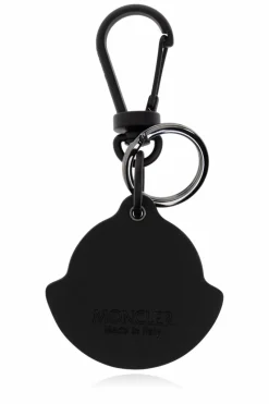 Moncler CZARNY Brelok do kluczy z logo