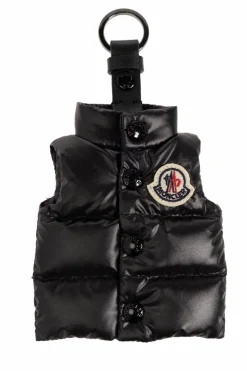 Moncler CZARNY Brelok w kształcie kamizelki puchowej