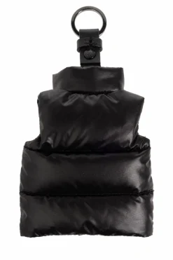 Moncler CZARNY Brelok w kształcie kamizelki puchowej