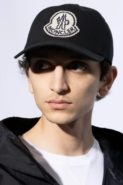 Moncler CZARNY Czapka z daszkiem