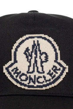 Moncler CZARNY Czapka z daszkiem