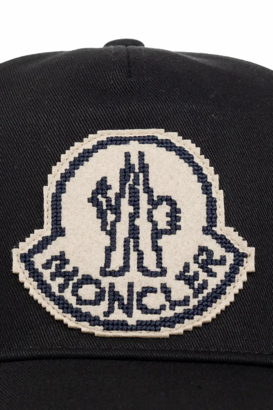 Moncler CZARNY Czapka z daszkiem