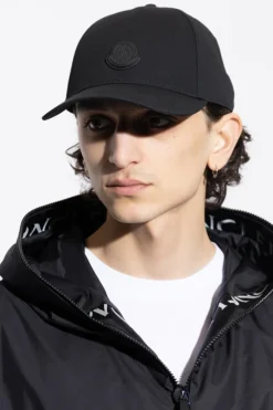 Moncler CZARNY Czapka z daszkiem