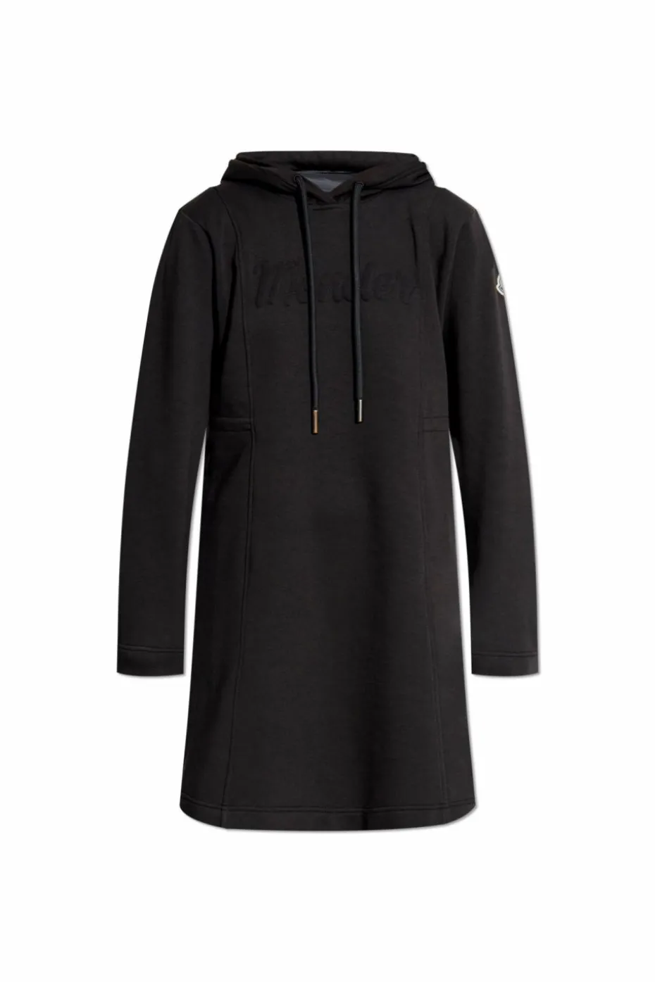 Moncler CZARNY Dresowa sukienka z logo