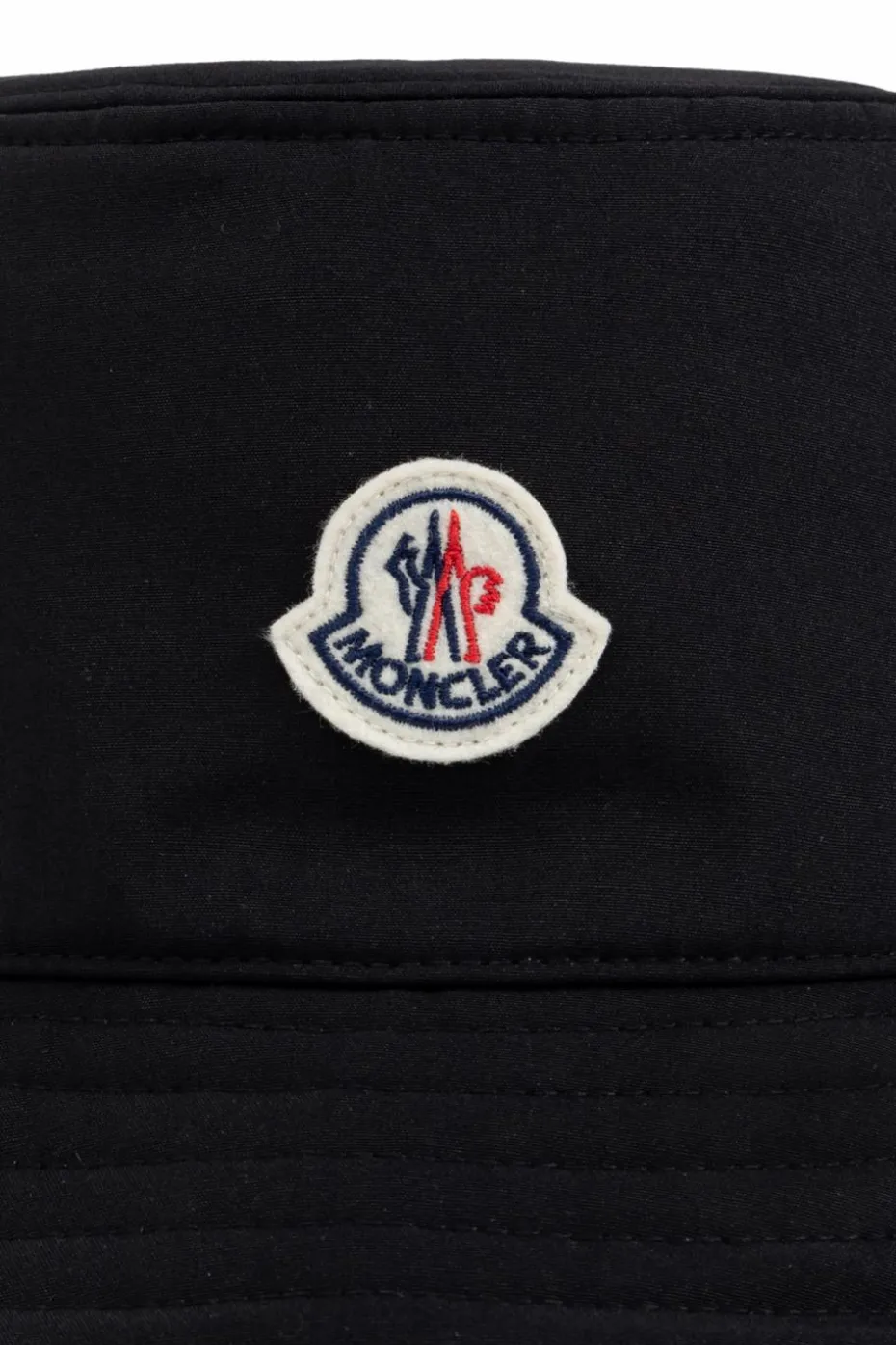 Moncler CZARNY Kapelusz z naszywką z logo