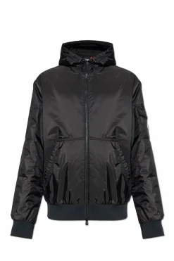 Moncler CZARNY Kurtka `Poiliot`