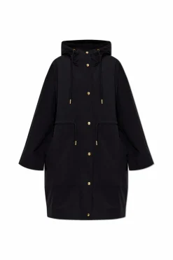 Moncler CZARNY Kurtka z kapturem