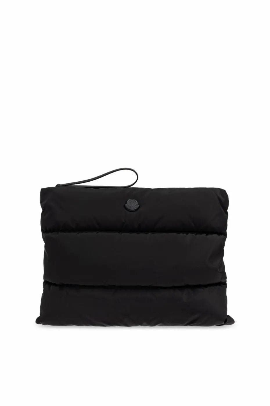 Moncler CZARNY Pikowana torba z logo