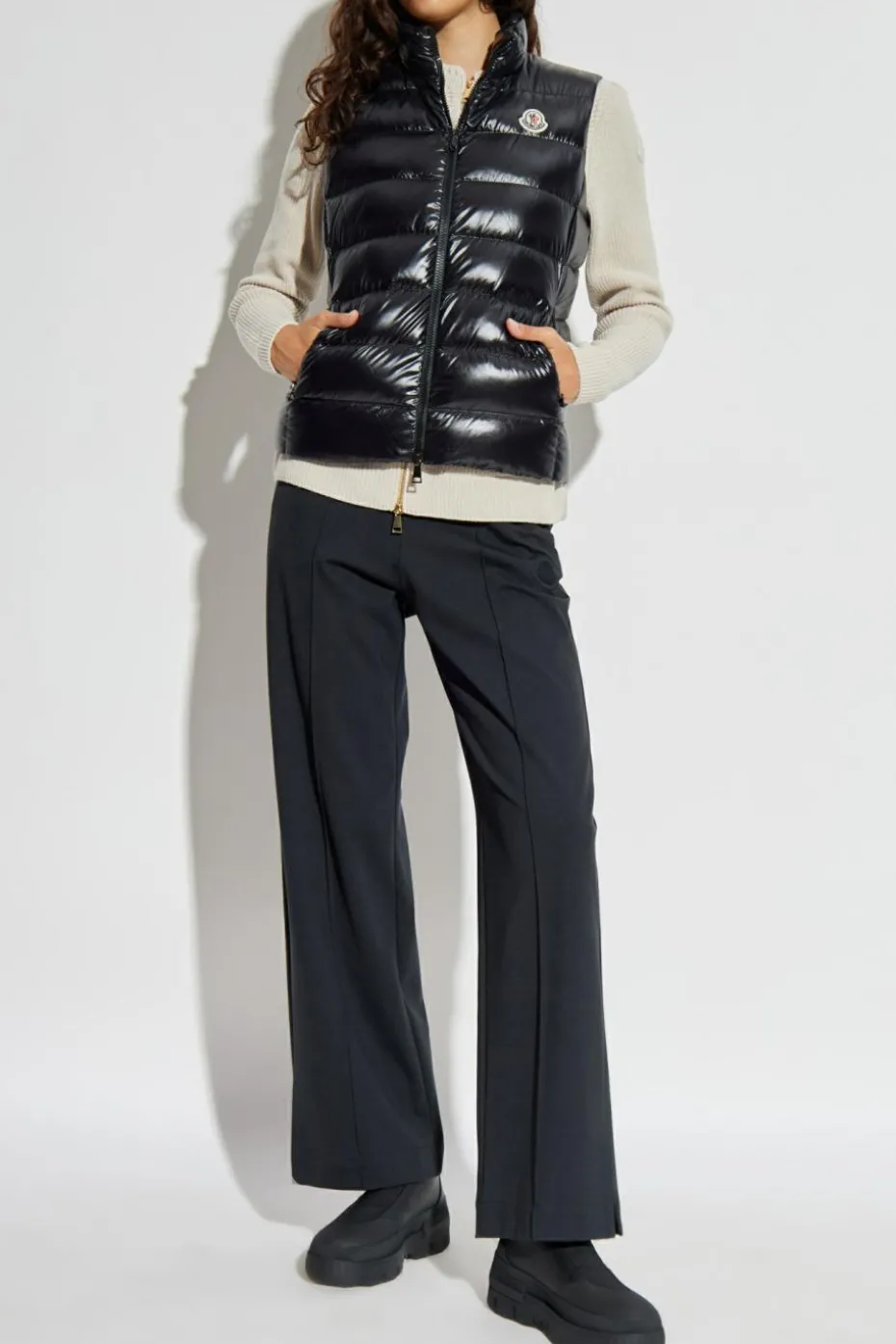Moncler CZARNY Puchowa kamizelka `Ghany`
