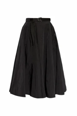 Moncler CZARNY Rozkloszowana spódnica