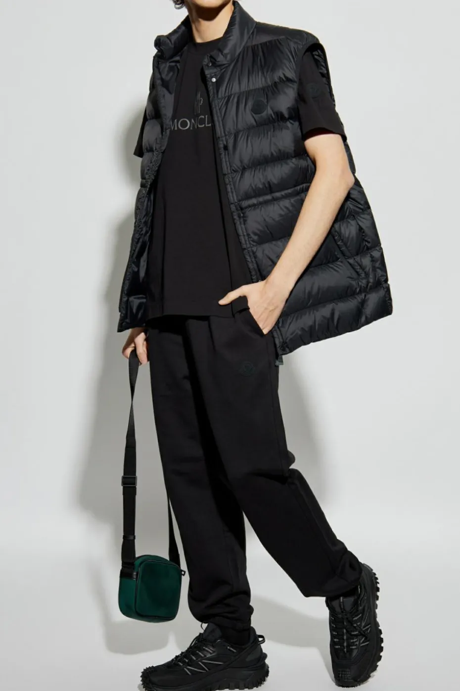 Moncler CZARNY Spodnie dresowe