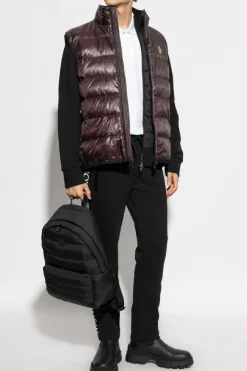 Moncler CZARNY Spodnie dresowe z logo