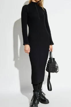 Moncler CZARNY Sukienka `Tricot`