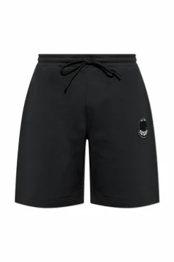 Moncler CZARNY Szorty z logo