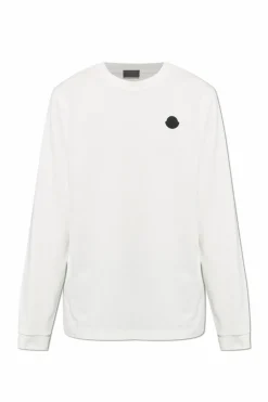 Moncler CZARNY T-shirt z długim rękawem