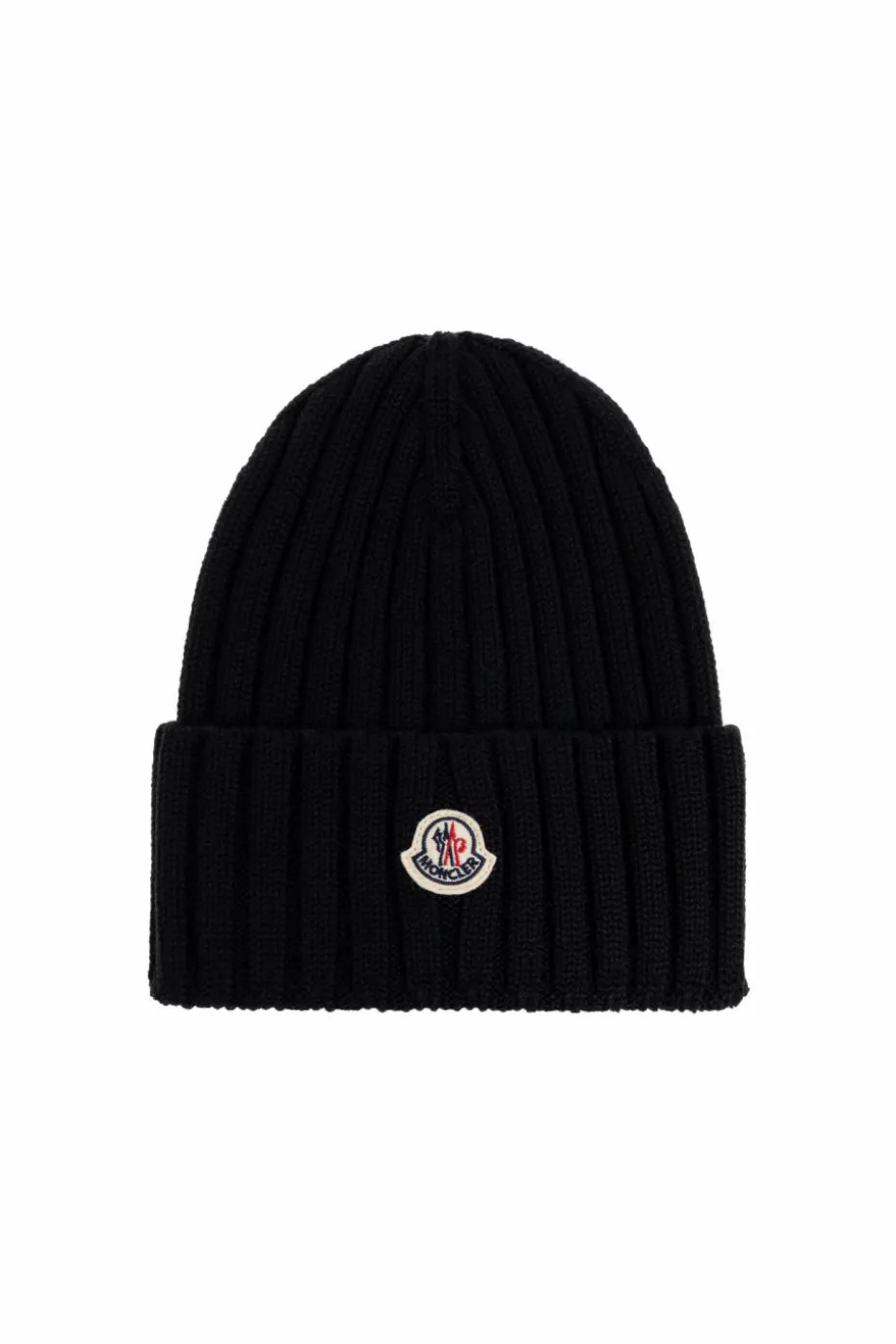 Moncler CZARNY Wełniana czapka