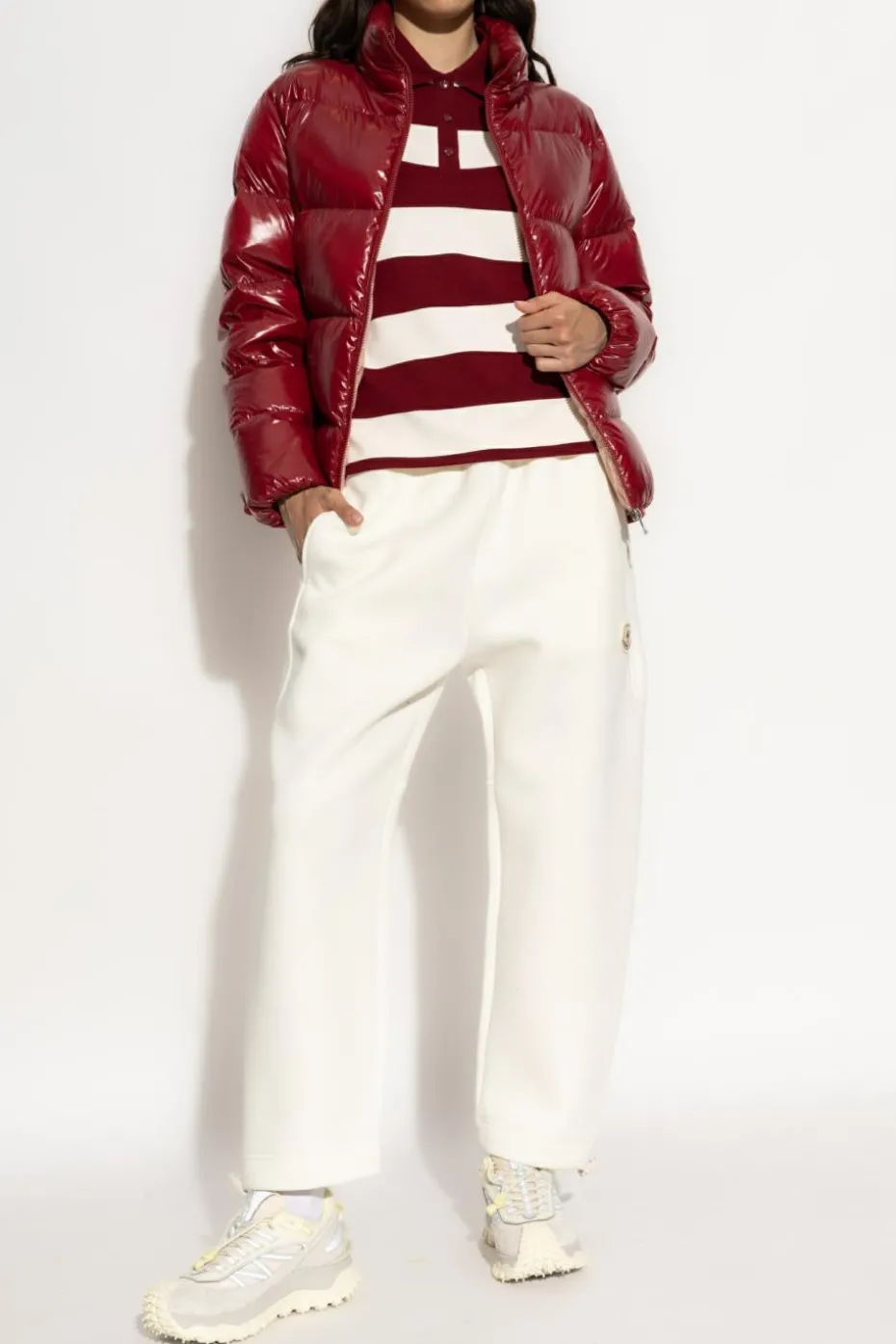 Moncler CZERWONY Kurtka puchowa `Abbadia`