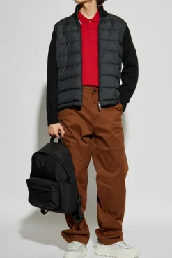 Moncler CZERWONY Polo z logo