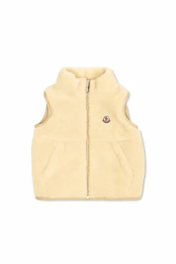 Moncler Enfant beżowy Kamizelka puchowa `Ernst`