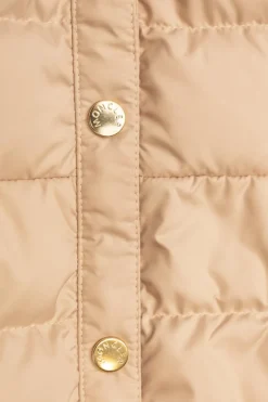 Moncler Enfant beżowy Kardigan z pikowanym przodem