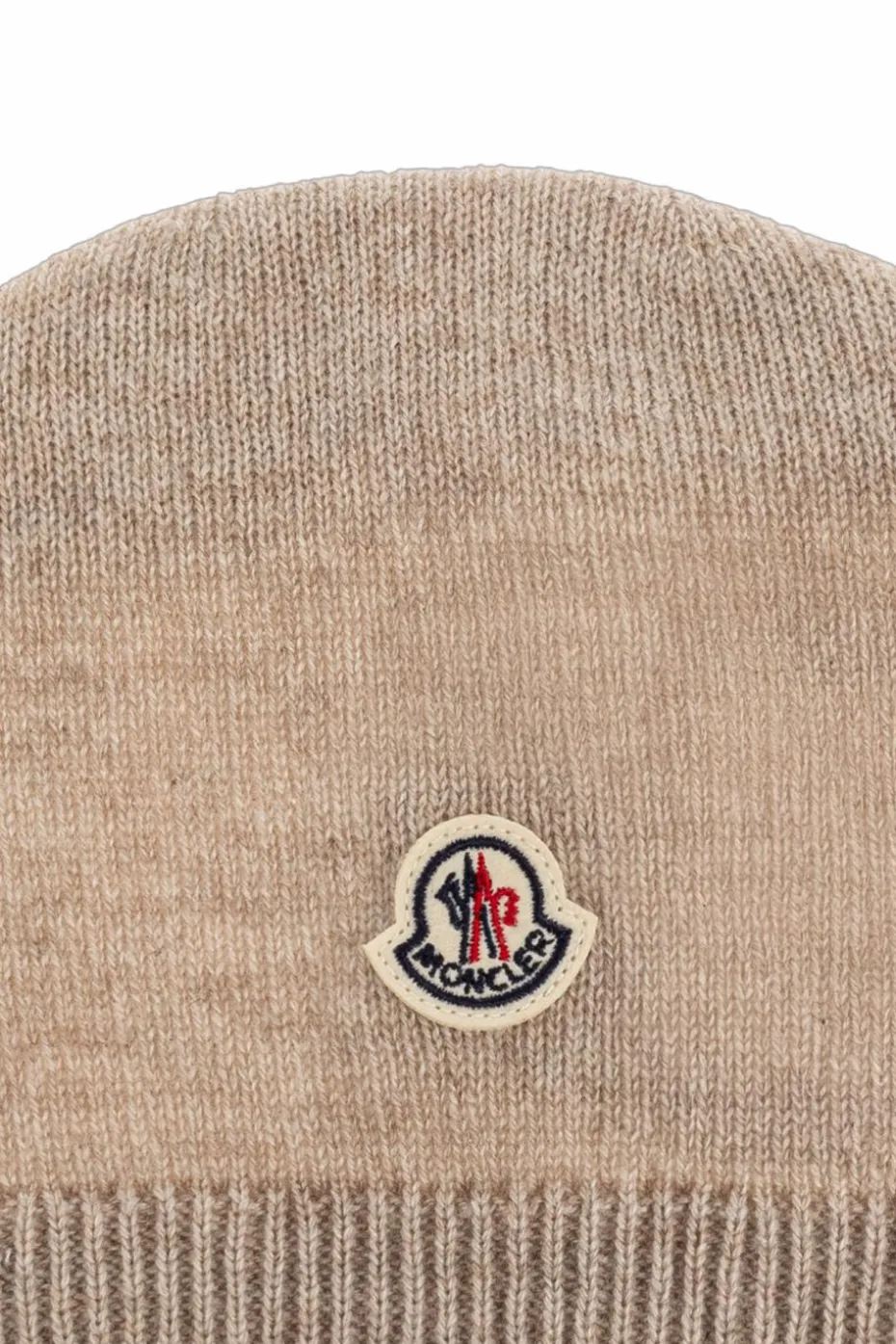 Moncler Enfant beżowy Kaszmirowa czapka