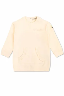 Moncler Enfant beżowy Sukienka z kieszenią
