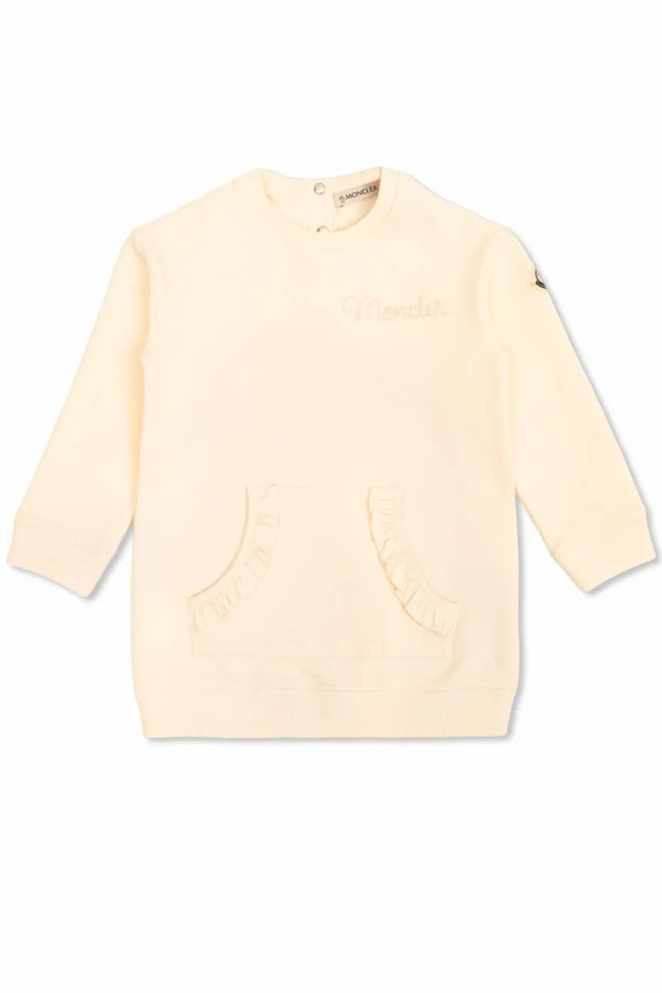 Moncler Enfant beżowy Sukienka z kieszenią