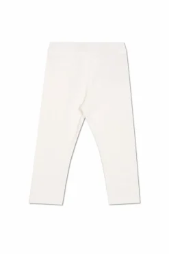 Moncler Enfant BIAŁY Bawełniane legginsy