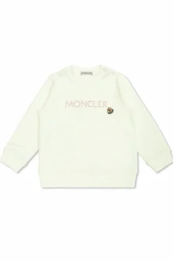 Moncler Enfant BIAŁY Bluza z logo