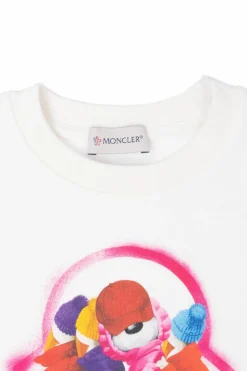 Moncler Enfant BIAŁY Bluza z nadrukiem