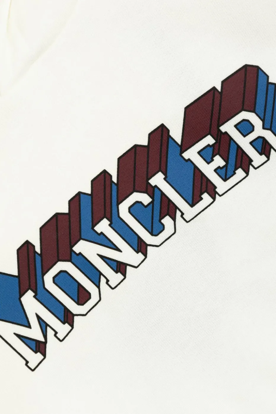 Moncler Enfant BIAŁY Bluza z kapturem