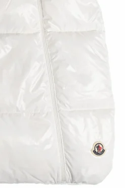 Moncler Enfant BIAŁY Puchowy śpiworek niemowlęcy