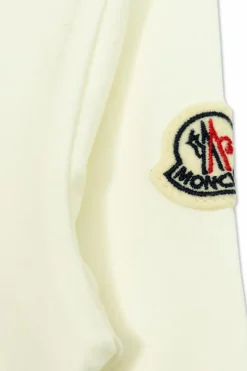 Moncler Enfant BIAŁY T-shirt z logo
