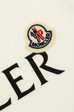 Moncler Enfant BIAŁY T-shirt z logo