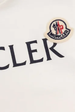 Moncler Enfant BIAŁY T-shirt z logo