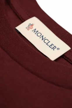Moncler Enfant BORDO T-shirt z nadrukowanym logo