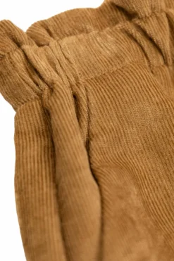 Moncler Enfant BRĄZOWY Sztruksowe szorty