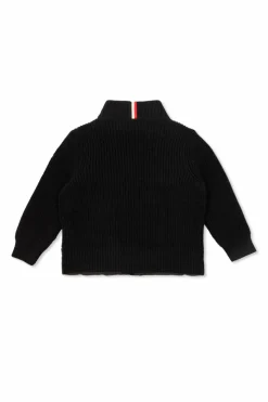 Moncler Enfant CZARNY Kardigan z pikowanym przodem