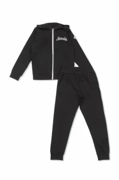 Moncler Enfant CZARNY Komplet: bluza i spodnie dresowe